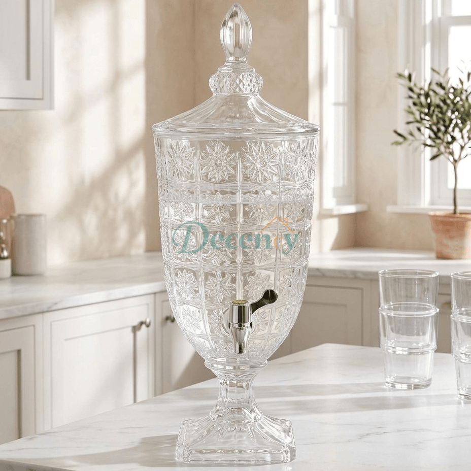 Royal Crystal Beverage Dispenser Without Glasses 3 L (03)