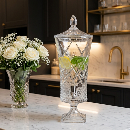 Crystal Beverage Dispenser 4.5 Liters with Tap