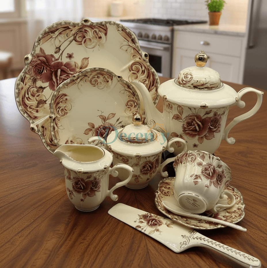 Royal Albert 31 Pcs Tea Set – Design 1