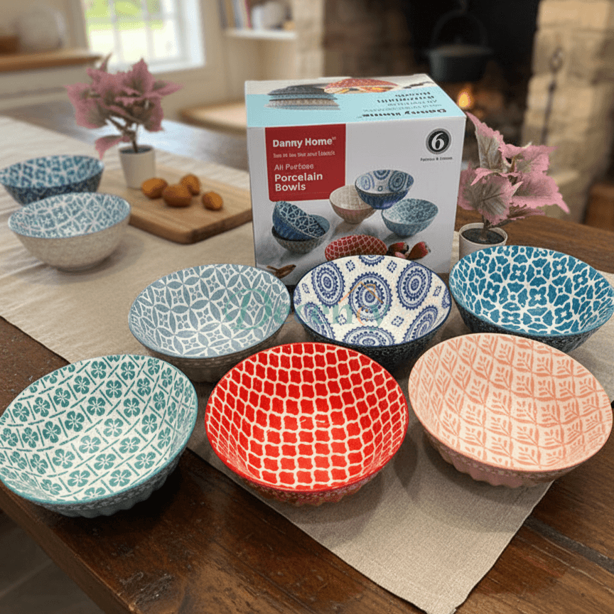 Danny Home Multicolour Soup Bowl (6Pcs)