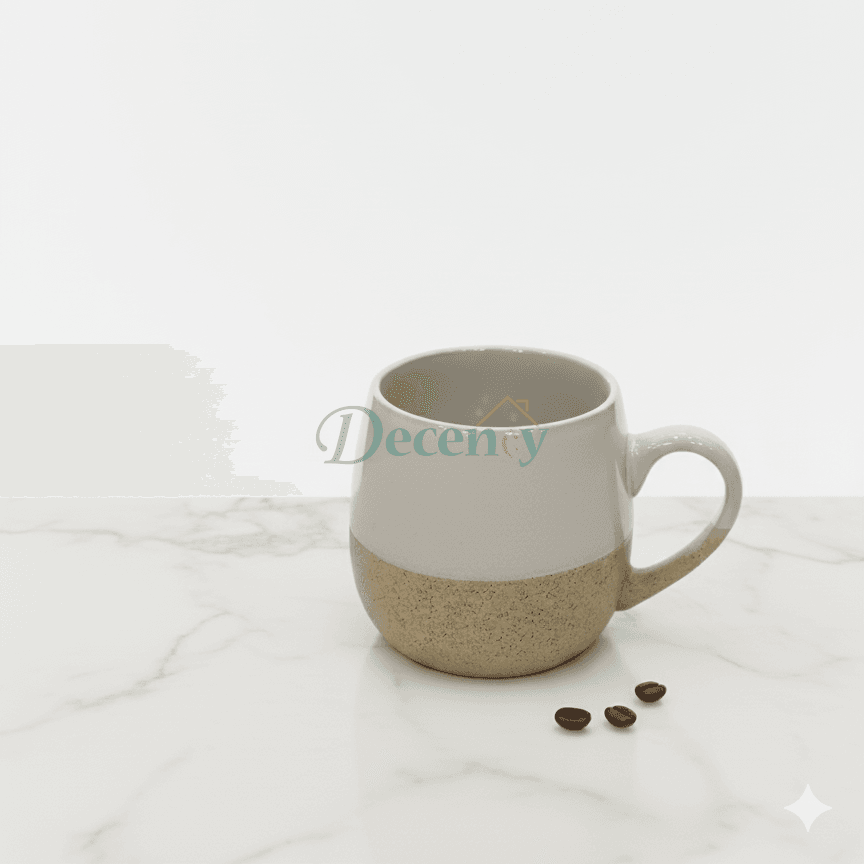 Two-Tone Ceramic Mug – Modern Minimalist Style
