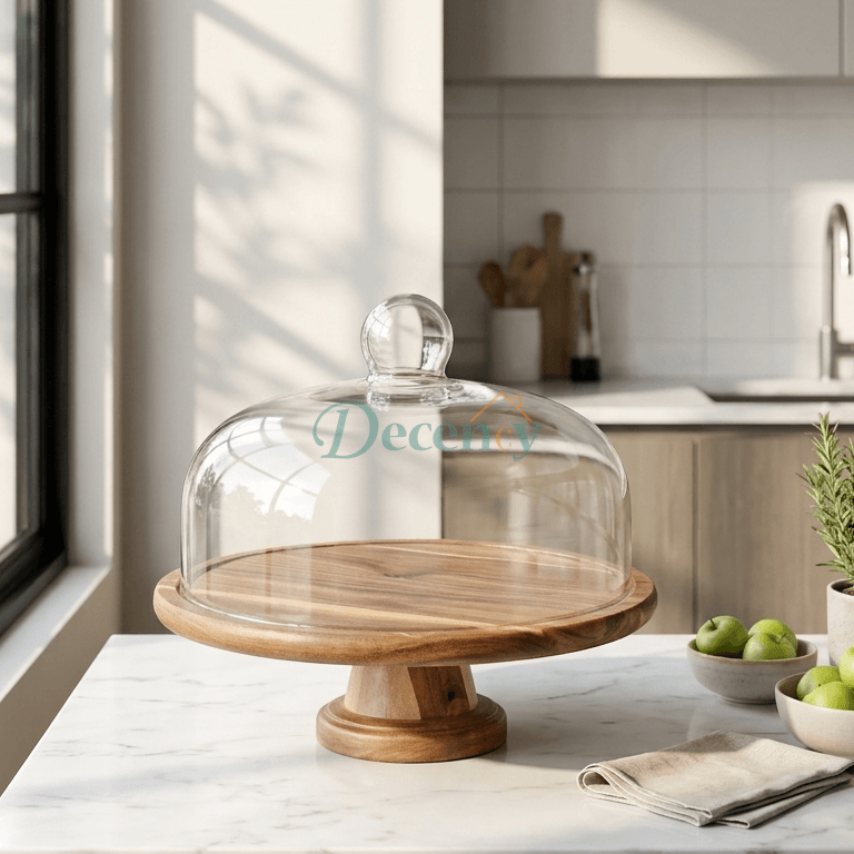 Luxury Dessert Display Stand with Glass Cover