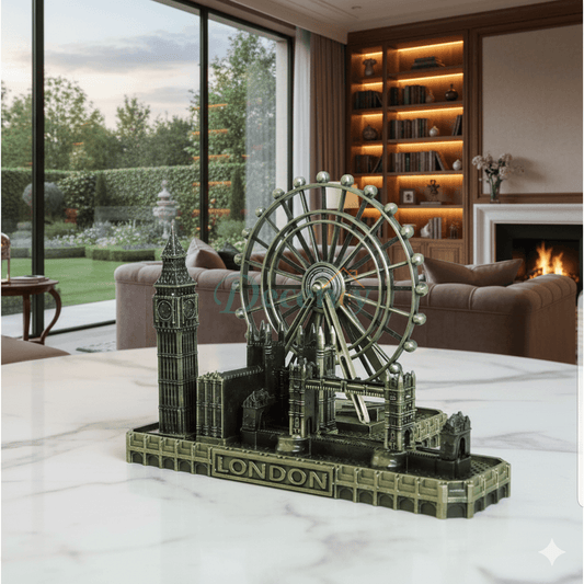 Elegant Bronze London Tower Showpiece – Decorative Metal