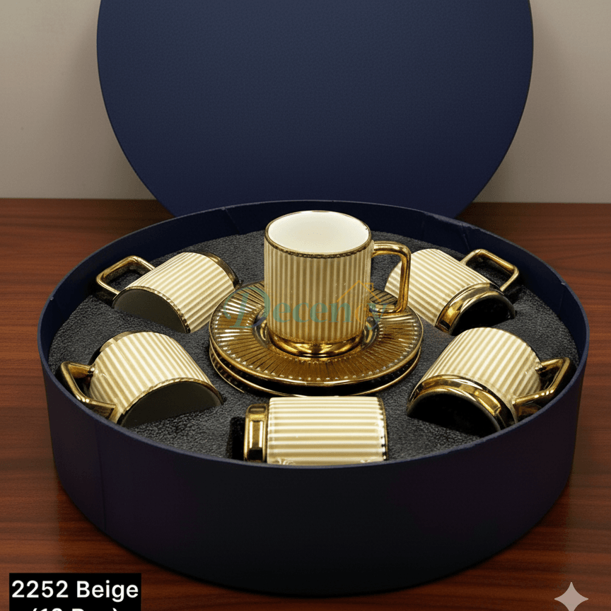 Elegant 12-Piece Cup & Saucer Set (1)