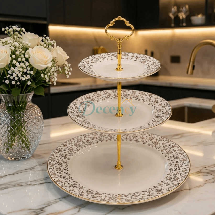 Royal Albert 3-Tier Luxury Serving Platter ( 2 )