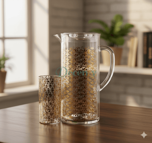 Acrylic Glass Pitcher and Jug Set