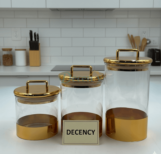 3-Piece Acrylic Storage Jar Set– Elegant & Versatile (2)