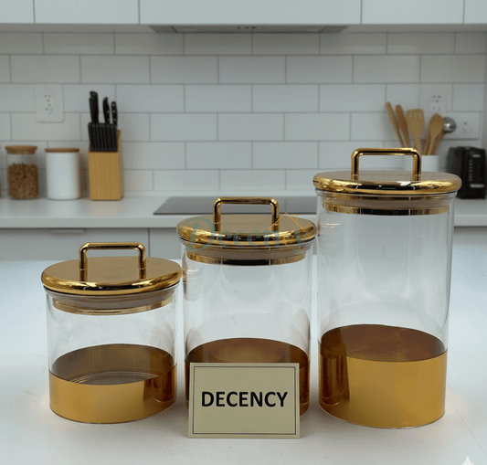 3-Piece Acrylic Storage Jar Set– Elegant & Versatile (2)