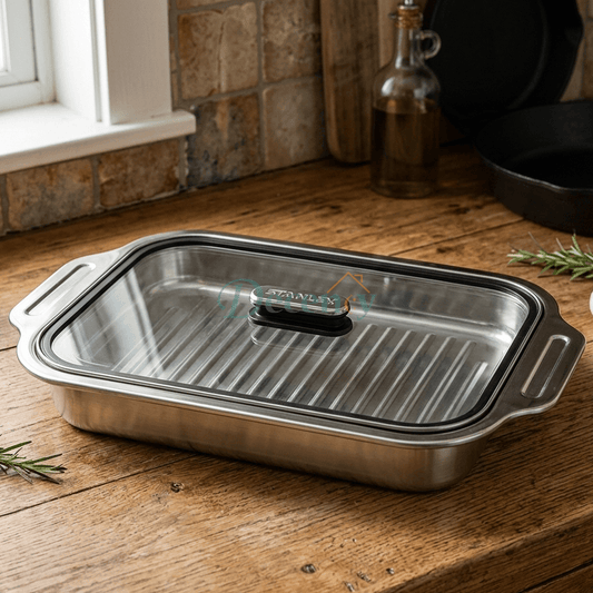Royal Ribbed Covered Serving Dish with Lid