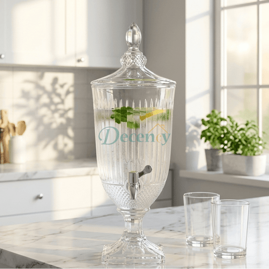 Royal Crystal Beverage Dispenser Without Glasses 3 L (05)