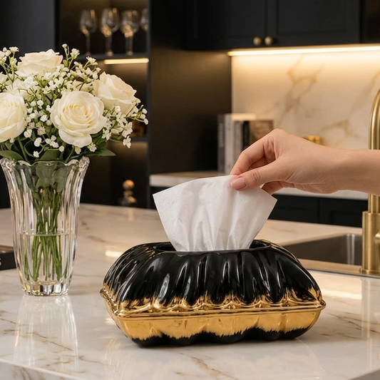 Luxury Vanity Tissue Box Holder for Home Decor
