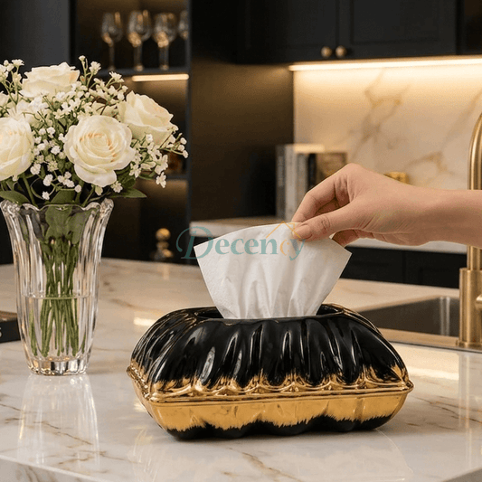 Luxury Vanity Tissue Box Holder for Home Decor