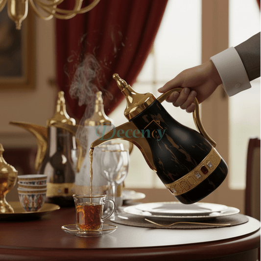 Shimizu Arabic-style thermos flask.