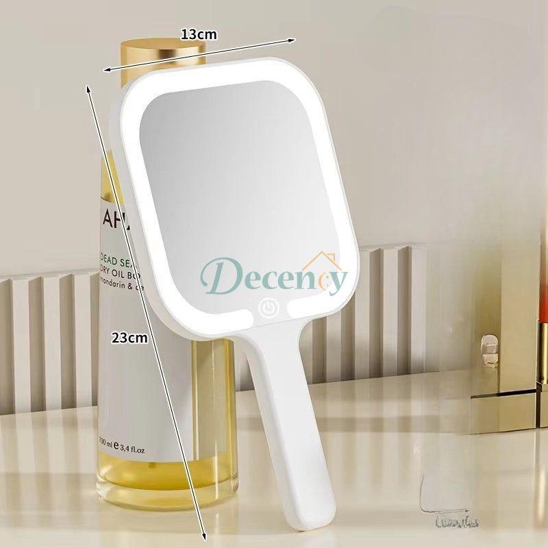 Portable Makeup Hand Mirror with LED Lights