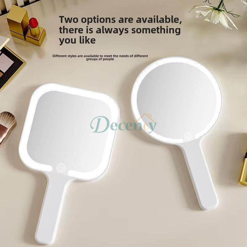 Portable Makeup Hand Mirror with LED Lights