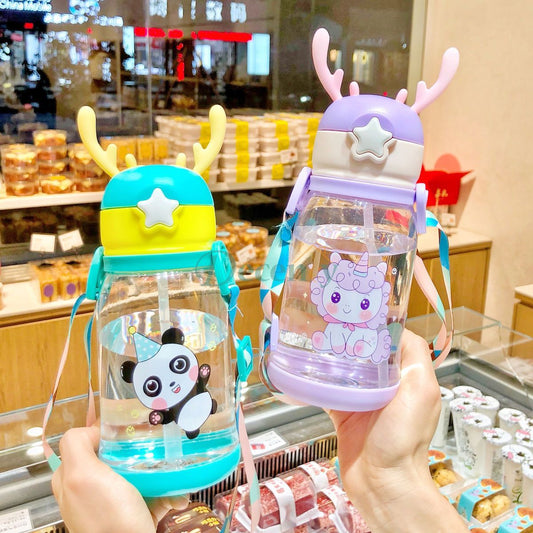 Sipper Juice Drink Water Bottle for Kids Cups