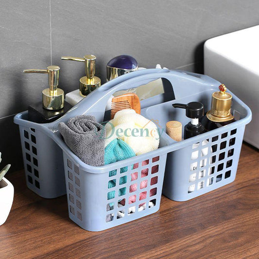 Plastic Storage Shower Caddy Basket With Handle
