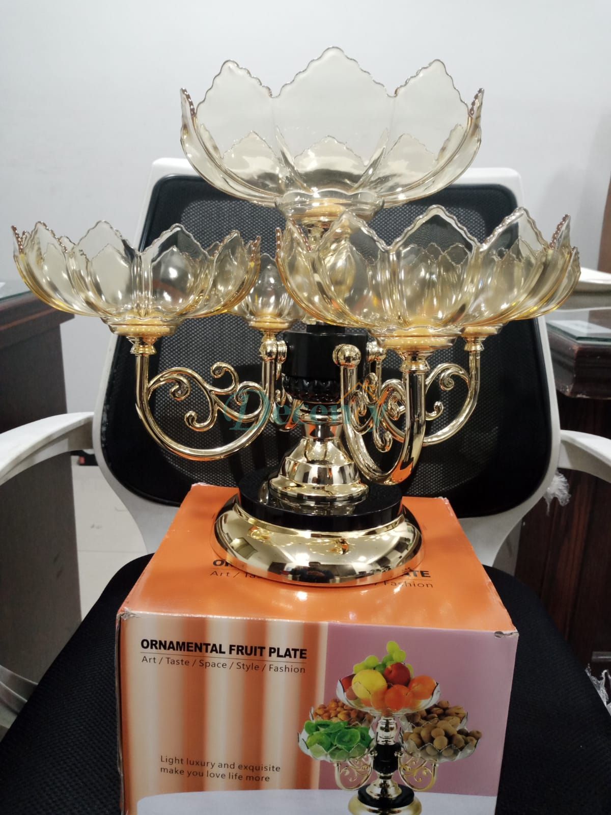 Rotating Dry Fruit Plate Rack - Decency