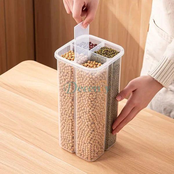 4 Partition Sealed Airtight jar - Decency