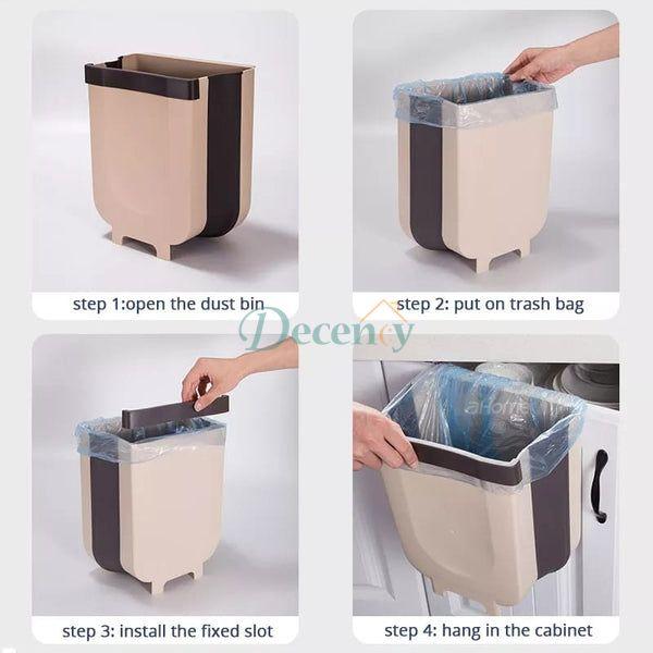 Foldable Cabinet Hanging Trashbin - Decency