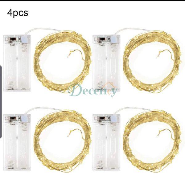 Copper Wire Battery Box Garland Led Wedding Decoration