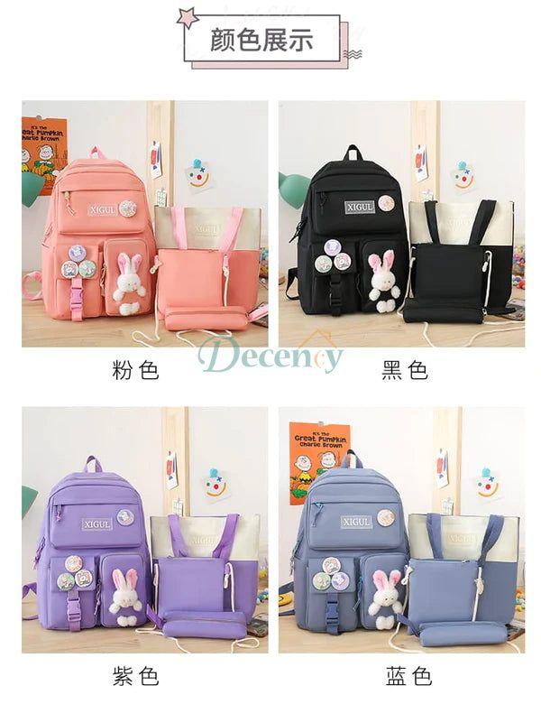 4 Pcs Bag Pack Set