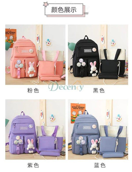 4 Pcs Bag Pack Set