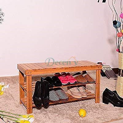 Solid Wood Shoe Rack