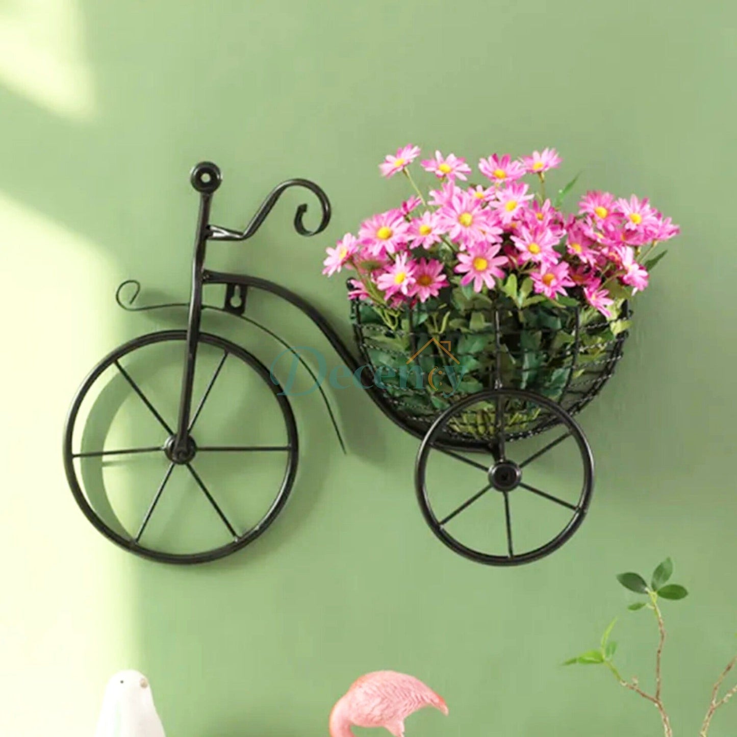 Bicycle Design Wall Basket For Home Decoration - Decency