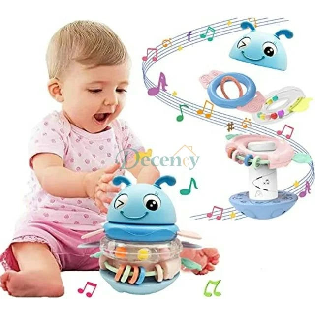 Stacking Musical Rattle Teething Toy