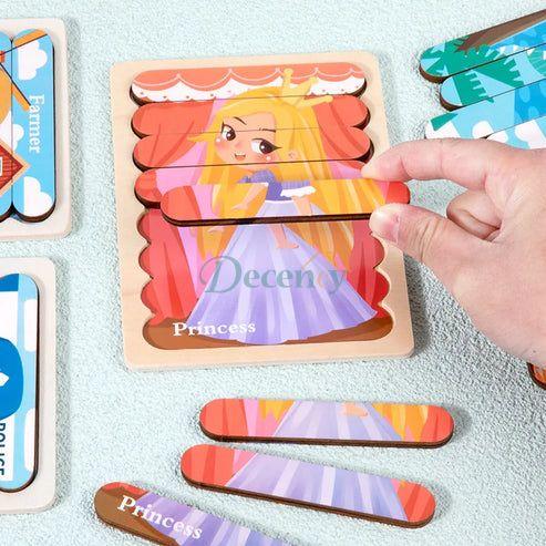 Kids Montessori Educational Wooden Puzzles