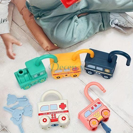 Montessori Numbers Matching Locks Train And Keys