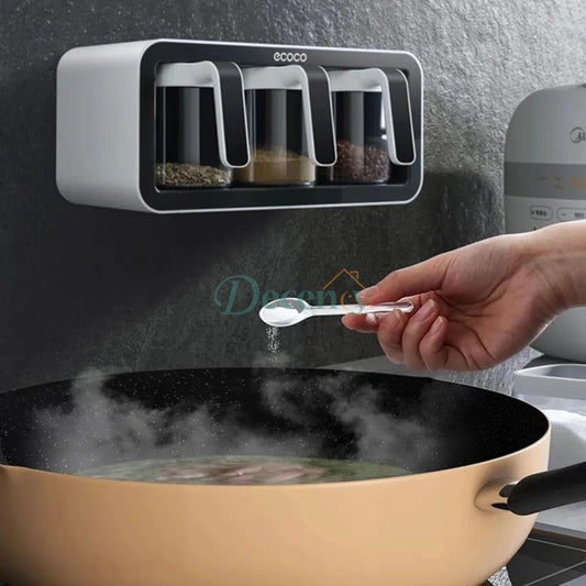 ECOCO 3 Cups Wall Mount Spice Rack Organizer