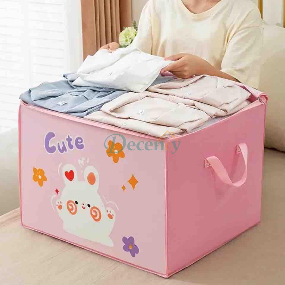 Cartoon Quilt Storage Bag (Only Grey)