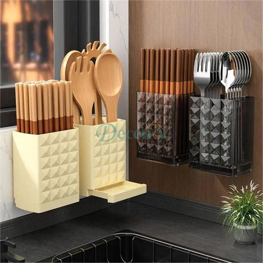 Wall-Mounted Storage Rack – Drillable & Self-Adhesive Organizer (Random)