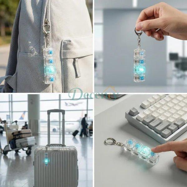 Mechanical Keyboard Clicker Keychain - Tactile Fidget Stress Toy