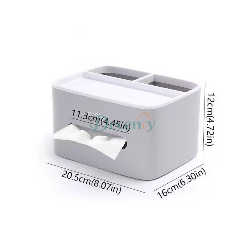 Ecoco Tissue Box – Nordic Style Waterproof 2-Compartment Holder
