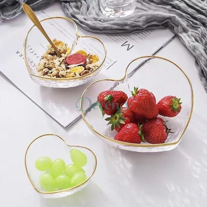 Heart-Shaped Salad Bowl - 3 Pcs