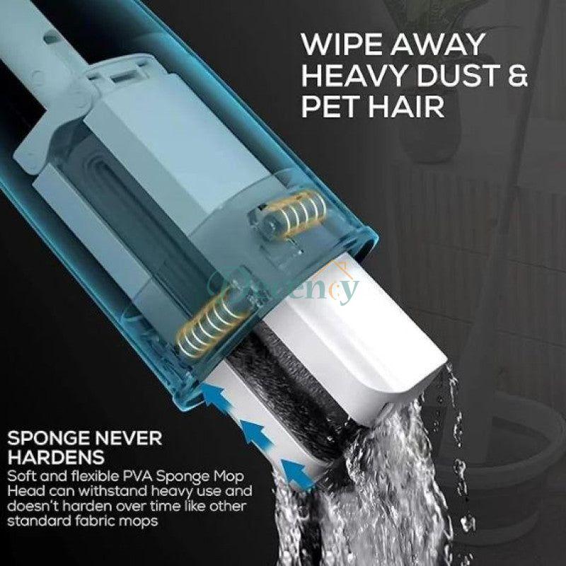 Sponge Mop with Foldable Bucket