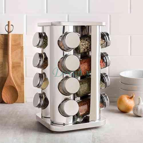 Stainless Steel 12 Pcs Jar Rack