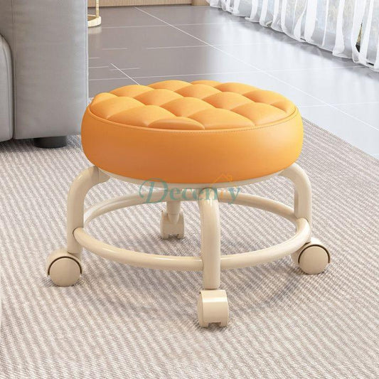 Round Stool with Wheel