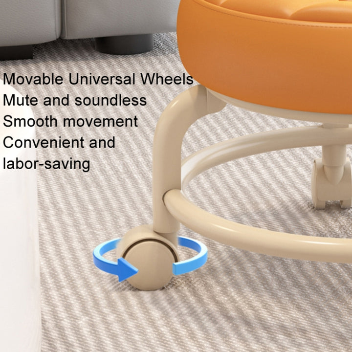 Round Stool with Wheel
