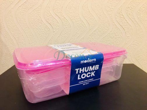 Thumb Lock Storage Box – 7 Pcs Set