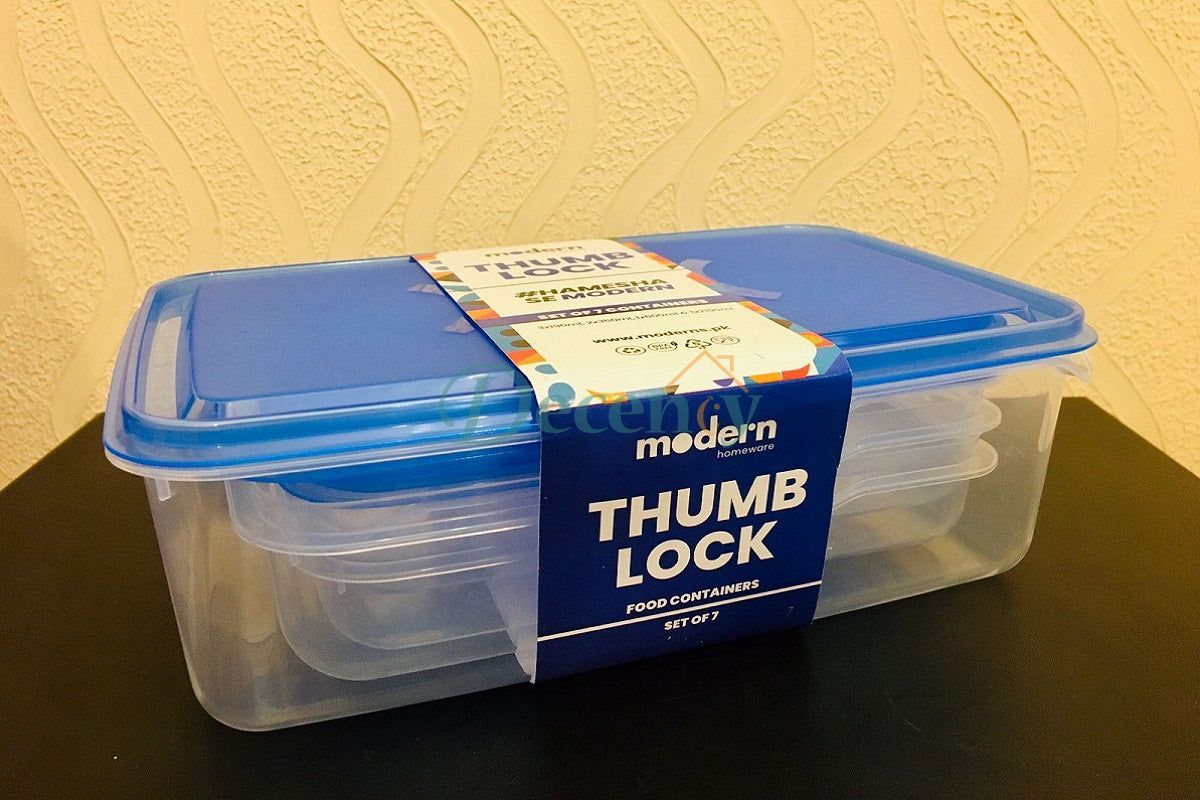 Thumb Lock Storage Box – 7 Pcs Set