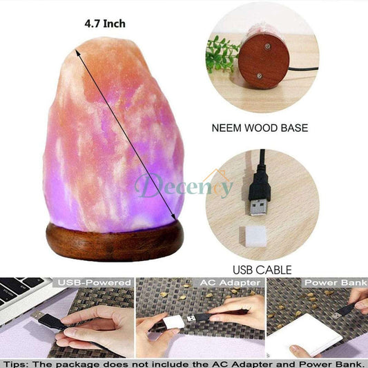 Himalayan Pink Salt Natural USB Lamp