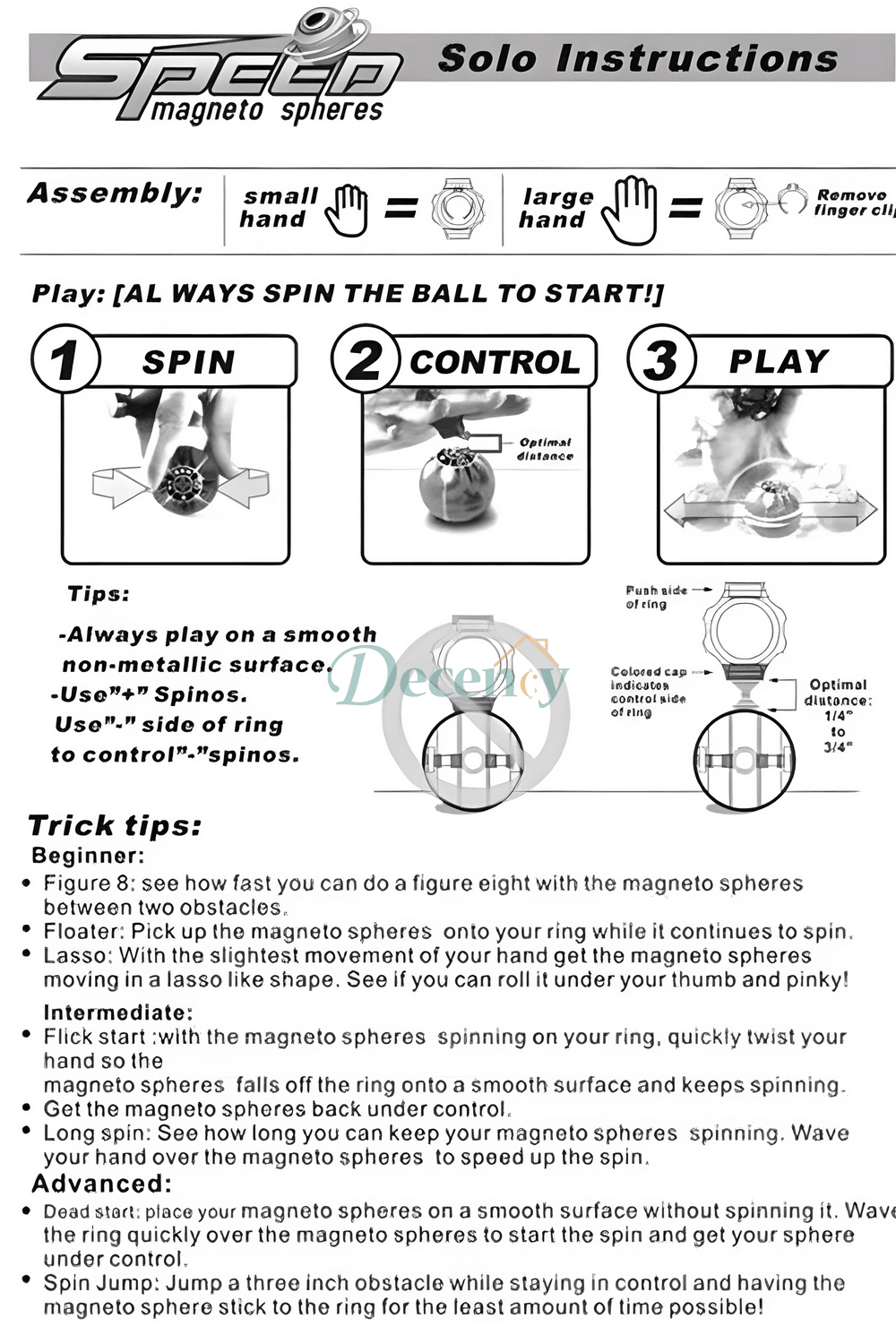 Children's Finger Magic Ball Playing Toys