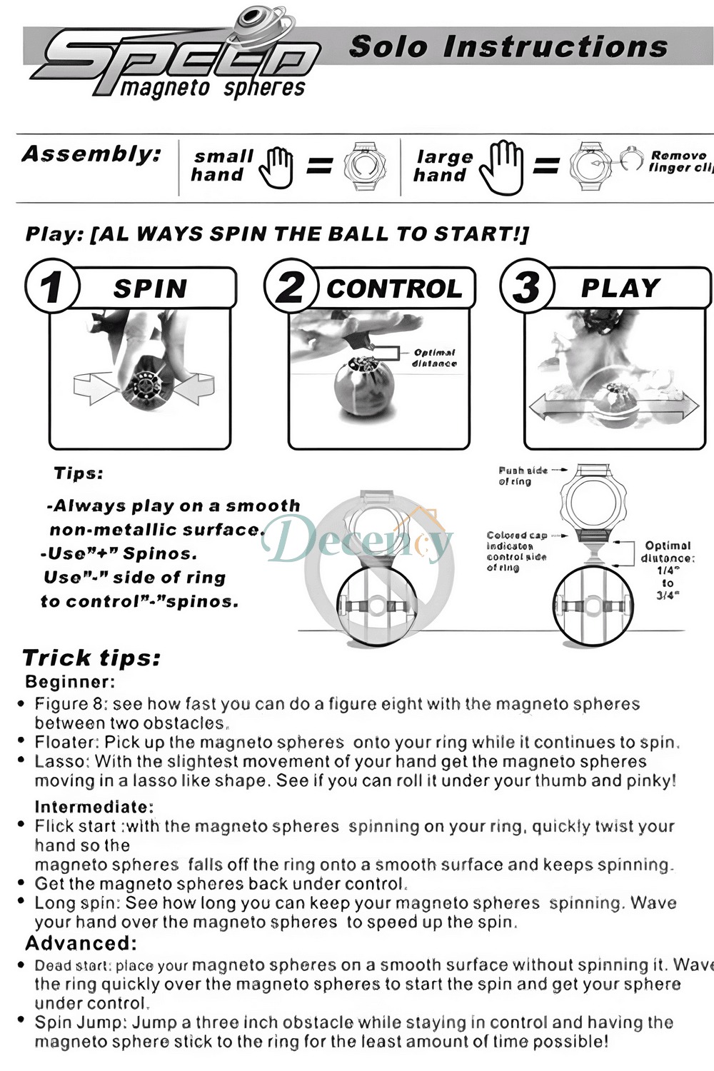 Children's Finger Magic Ball Playing Toys