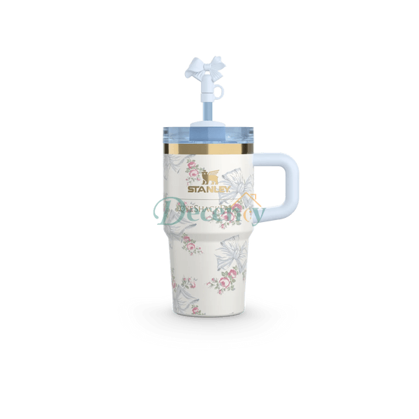 The Stanley X LoveShackFancy Holiday Quencher | 20 OZ - Rosa Beaux Blue