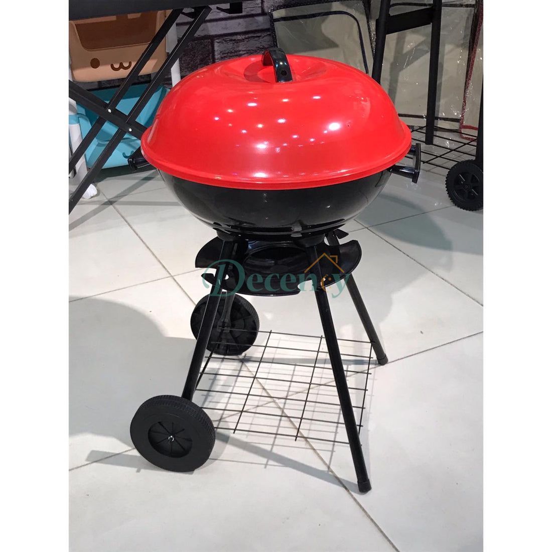 Portable Bbq Grill With Tyres - Decency