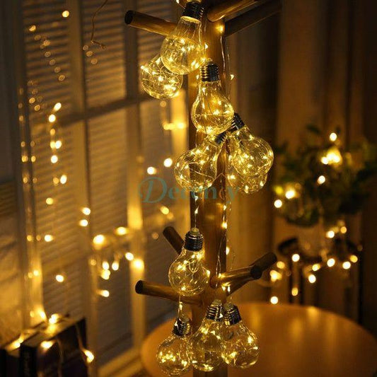 Bulb String Lights with Fairy Lights